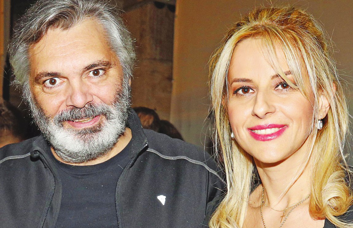 Ο Άλκης Κούρκουλος με την Δήμητρα Σταθοπούλου