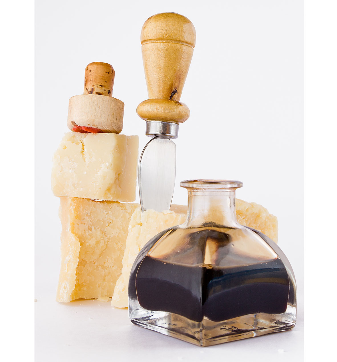 Ξίδι βαλσαμικό και παρμεζάνα