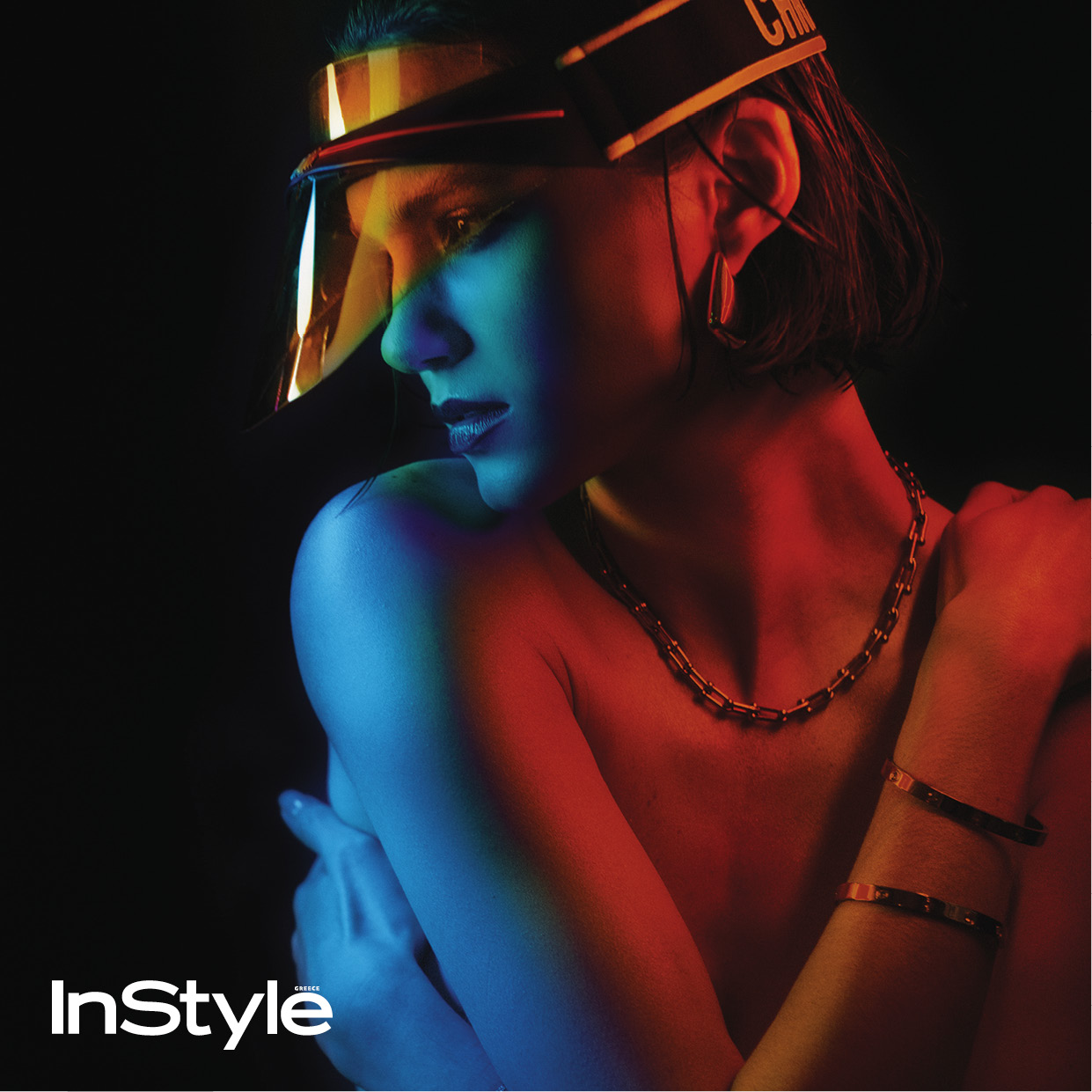 μοντέλο με visor