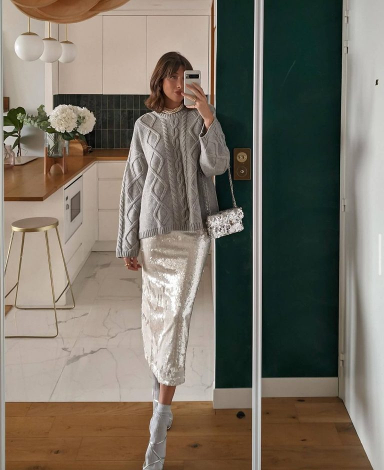 Παγιέτες με πουλόβερ