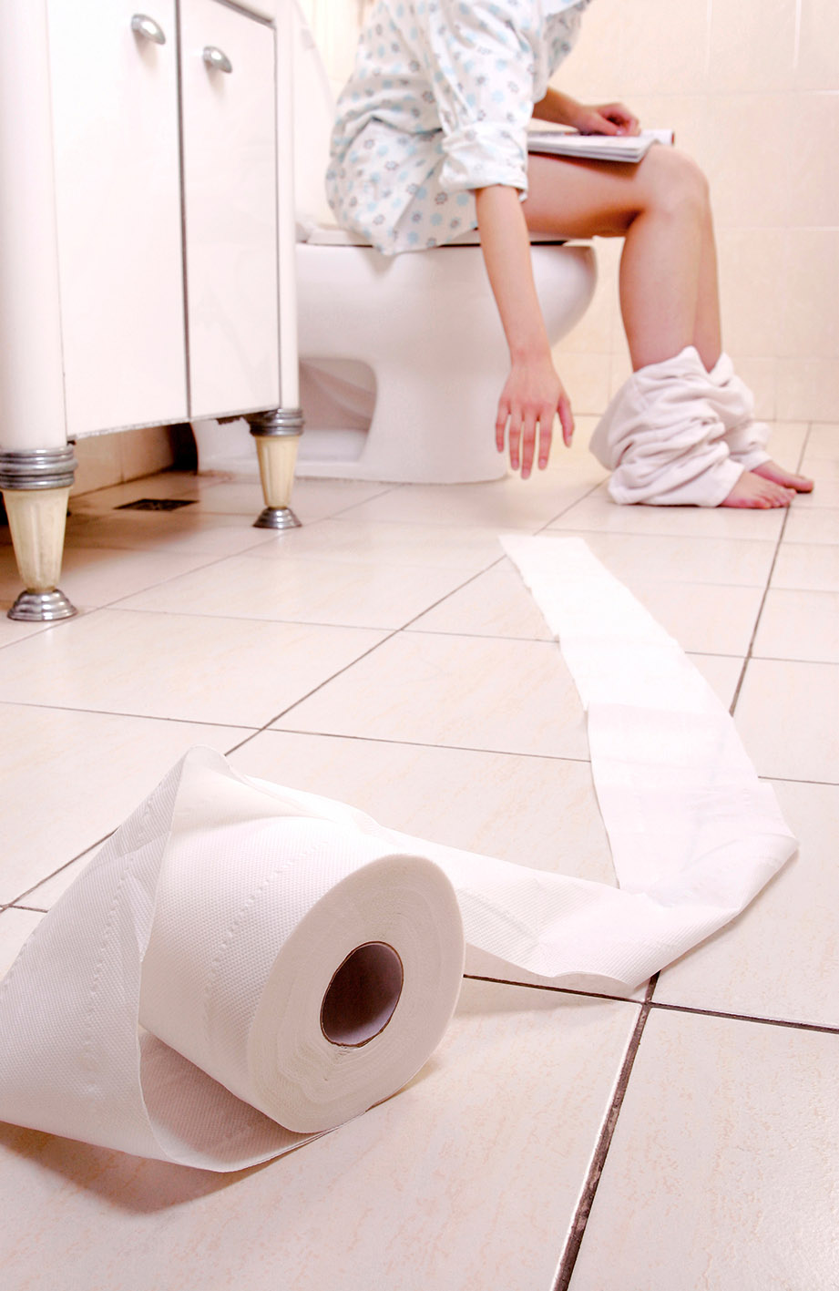 Γυναίκα στην τουαλέτα