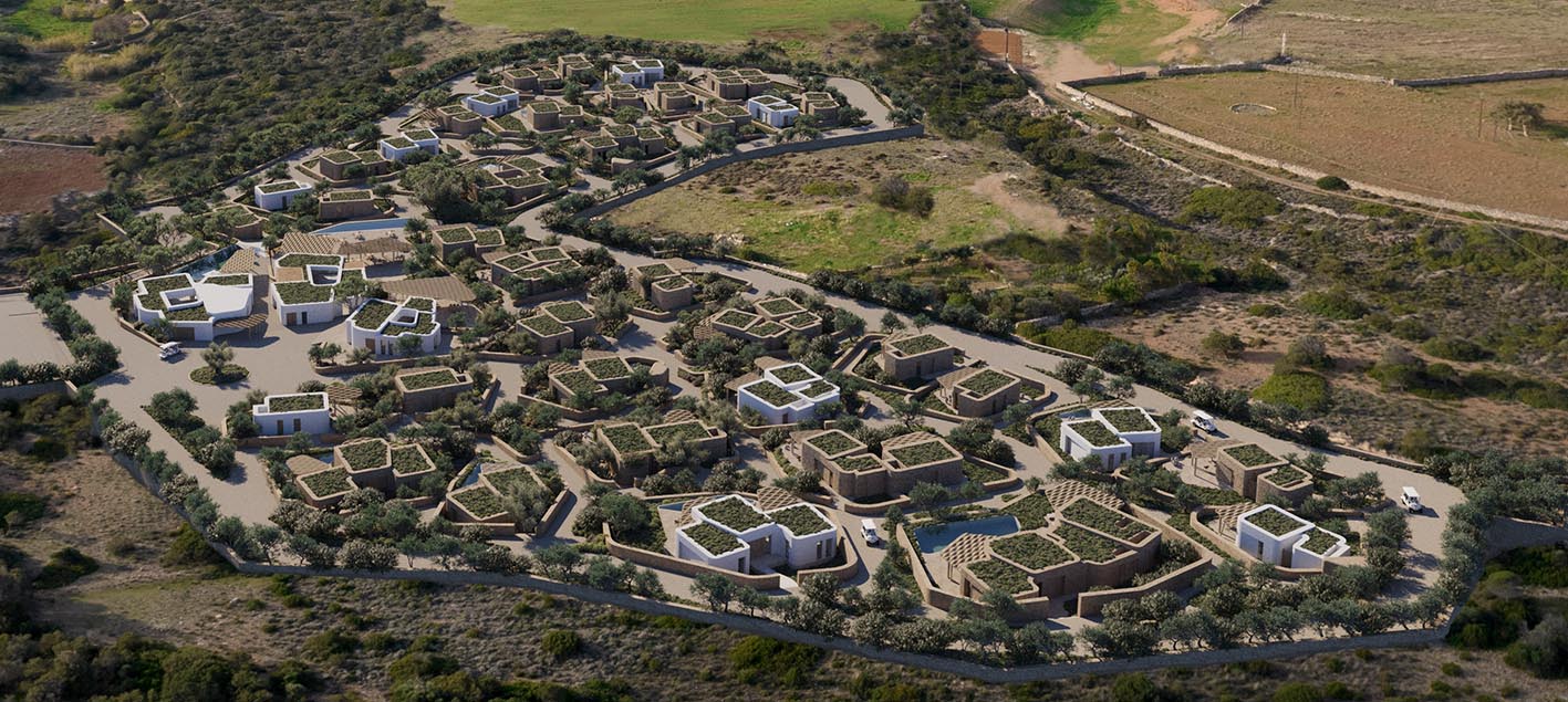 Φωτογραφία από το αρχιτεκτονικό συγκρότημα του γραφείου POTIROPOULOS+PARTNERS στις Κυκλάδες