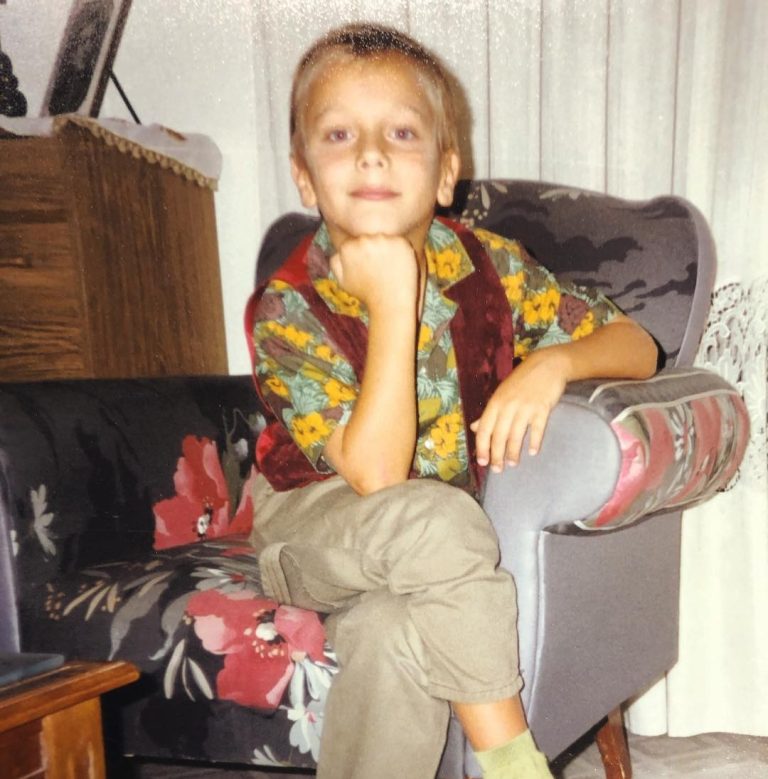 Ο Στάθης Κόικας σε παιδική ηλικία