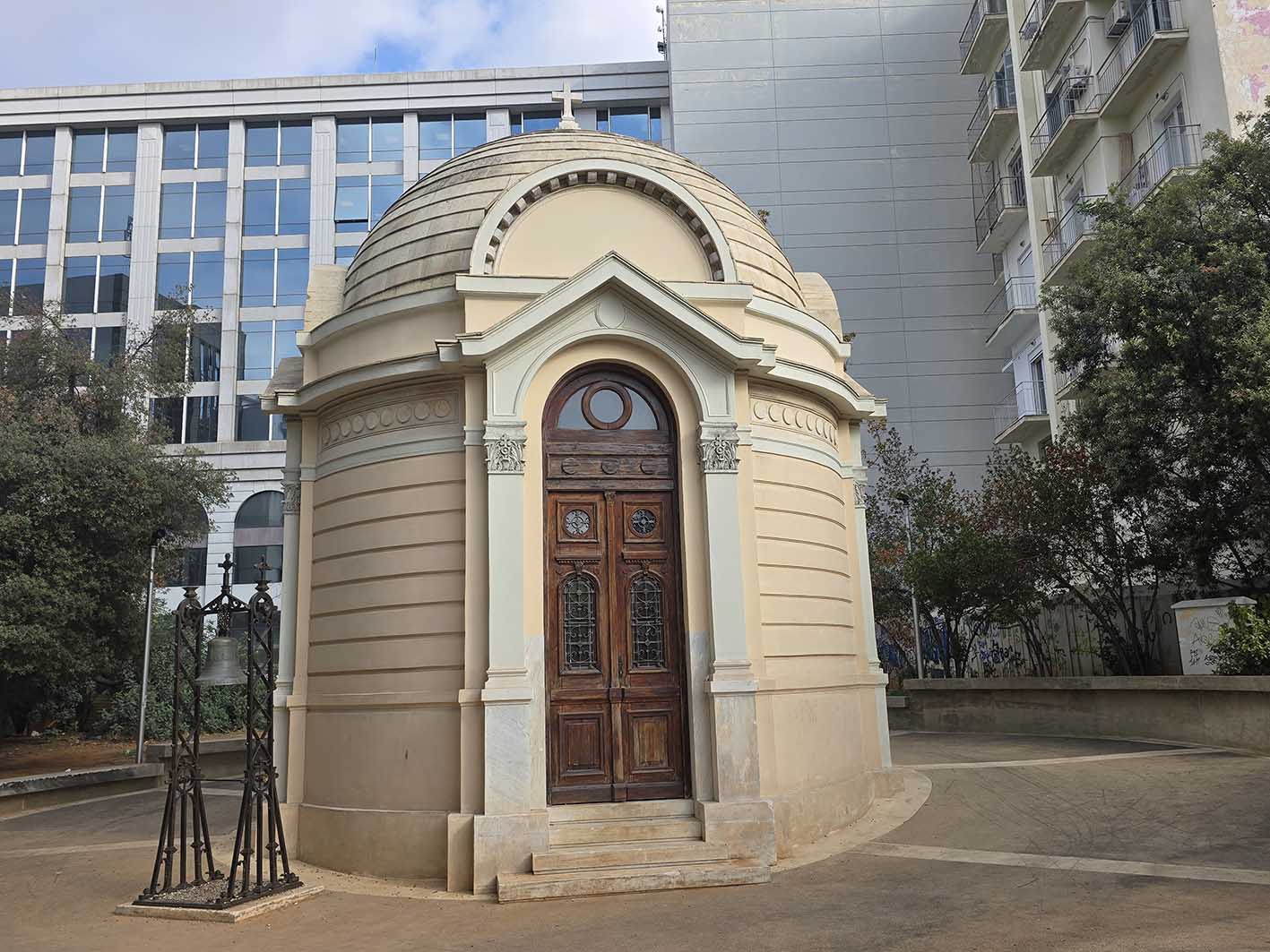 Φωτογραφία από τον ιερό ναό Αγίου Νικολάου Θων στους Αμπελόκηπους