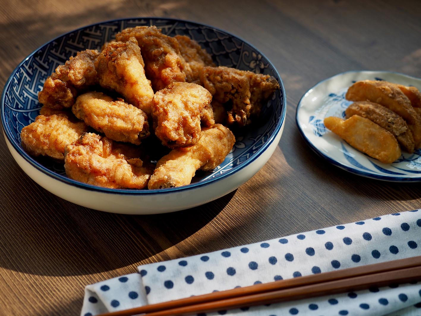 Τηγανιτό κοτόπουλο για το χριστουγεννιάτικο γεύμα στην Ιαπωνία.