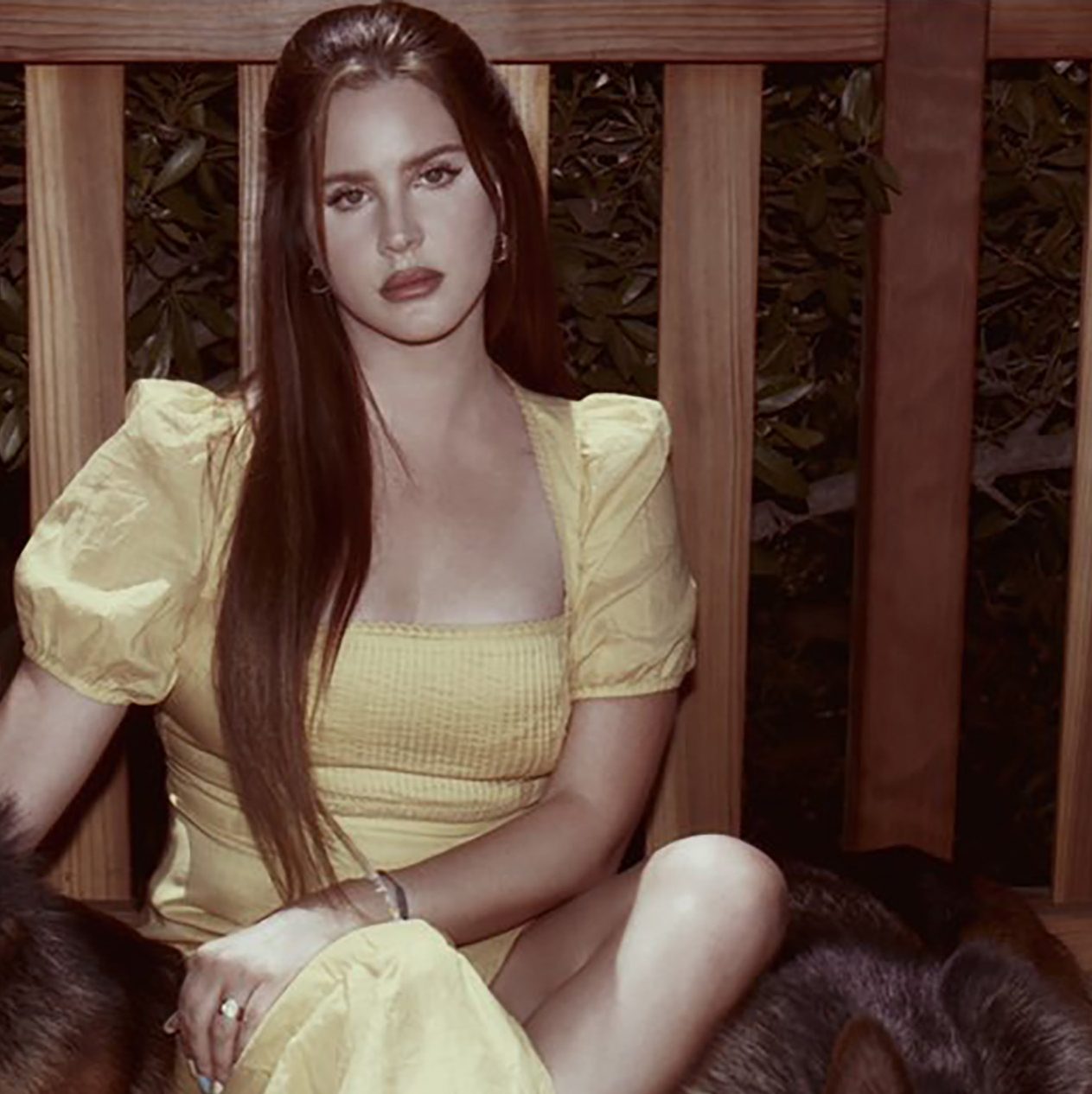 lana del rey με σκύλο