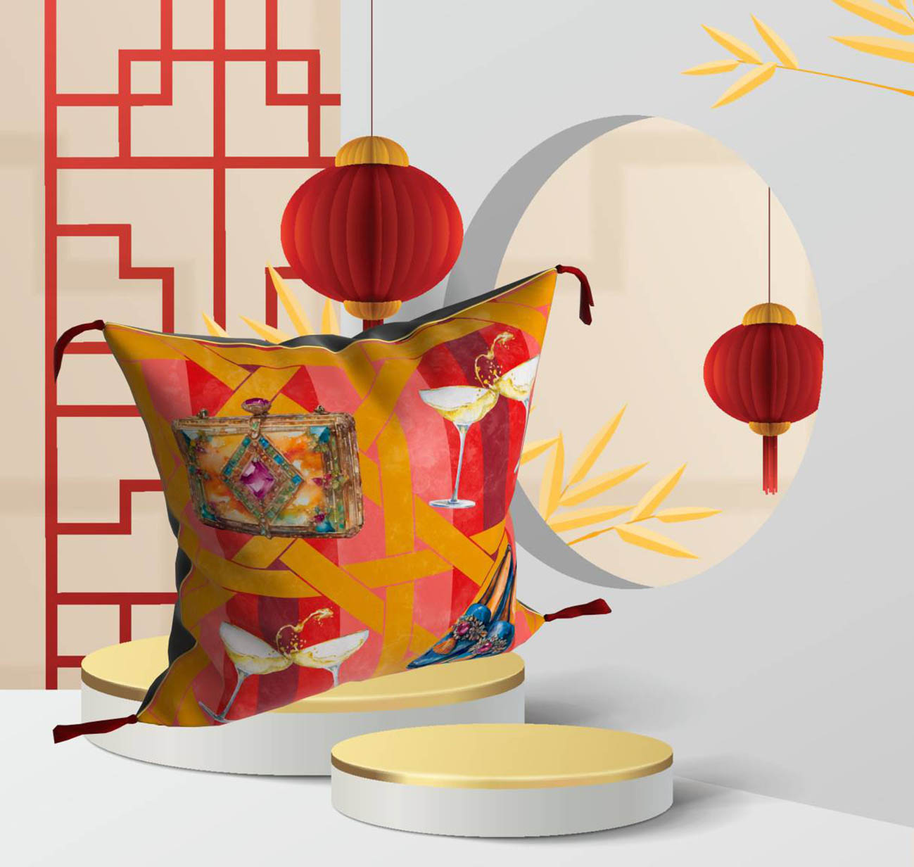 To μαξιλάρι που κυκλοφορεί σε λίγα κομμάτια για τη Χρονιά του Φιδιού