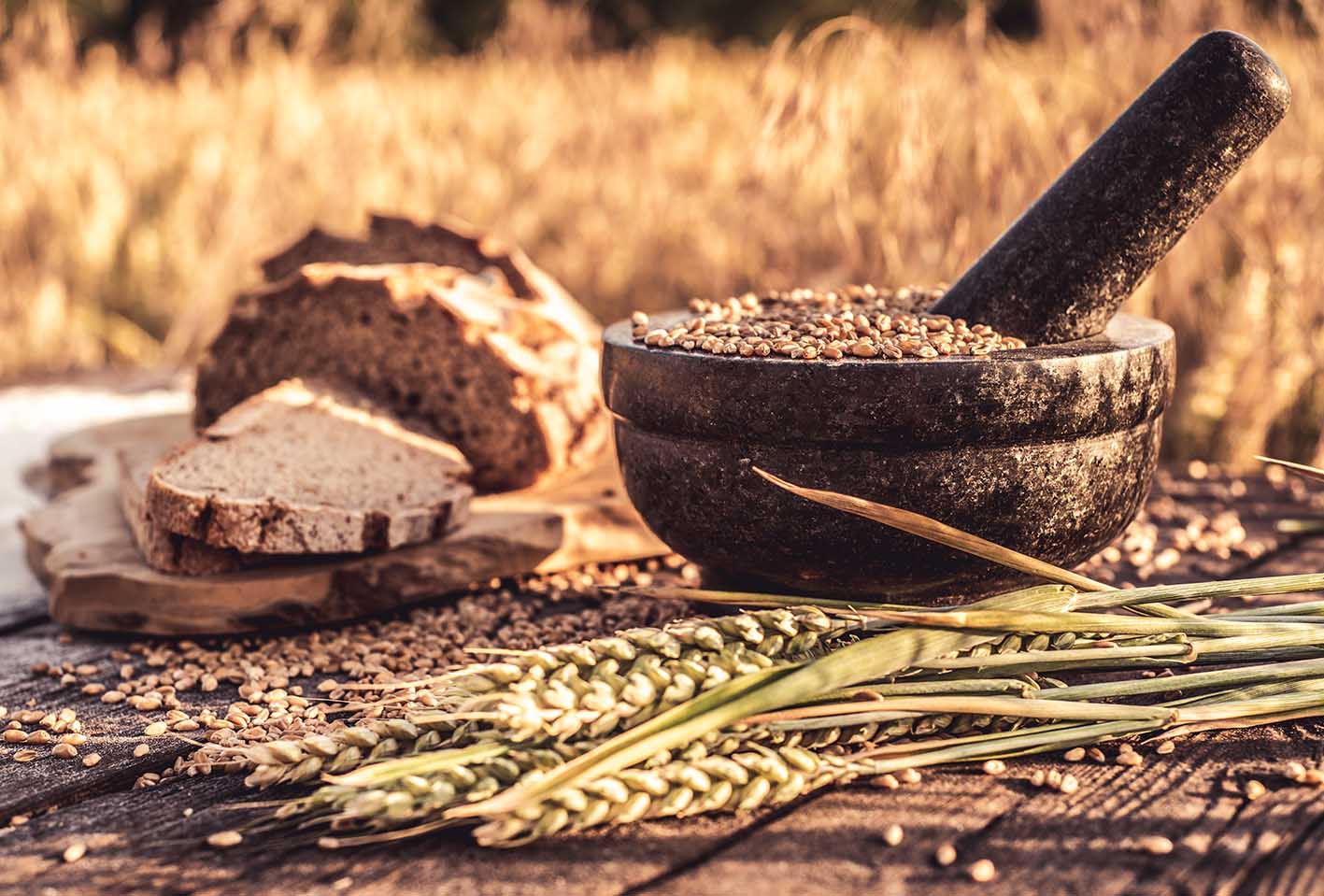 Ψωμί σίκαλης ή καλαμποκιού - δημητριακά ολικής άλεσης