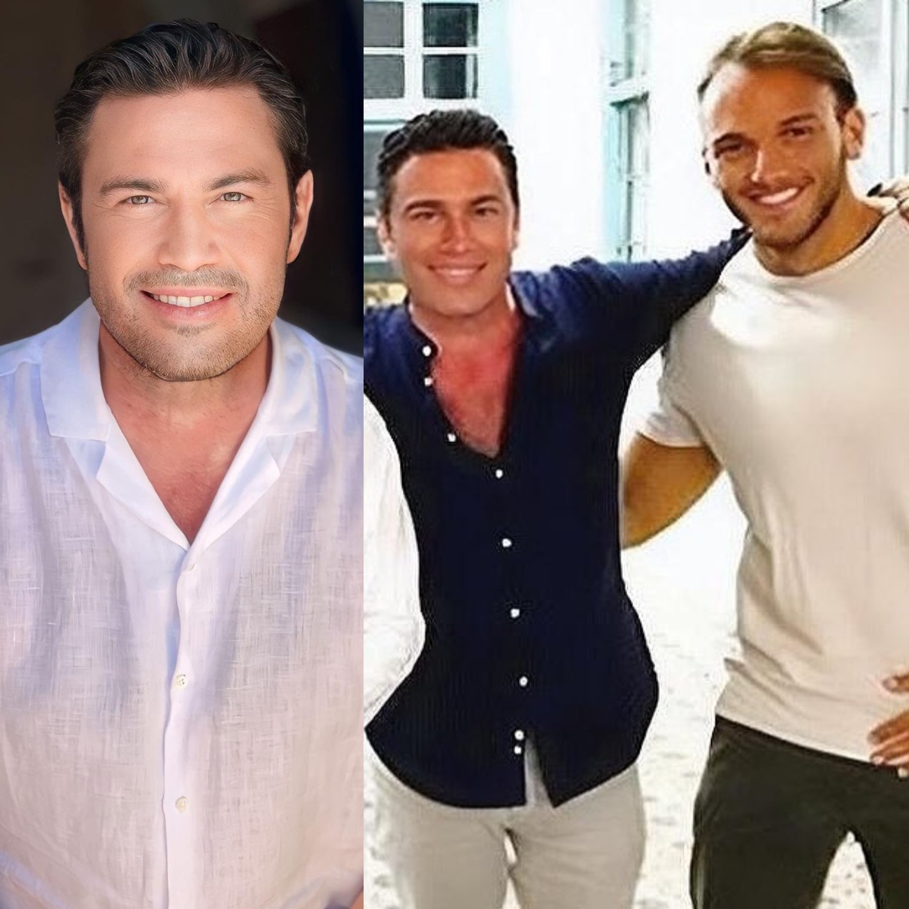 Ο Μάριος Φραγκούλης παρέα με τον Κάρολο Βιδάλη που έφυγε από τη ζωή