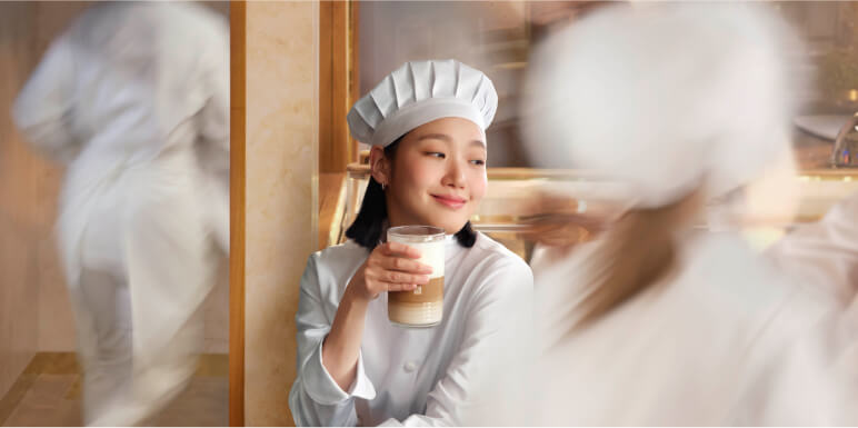 Σκηνή από το σποτ της Nespresso