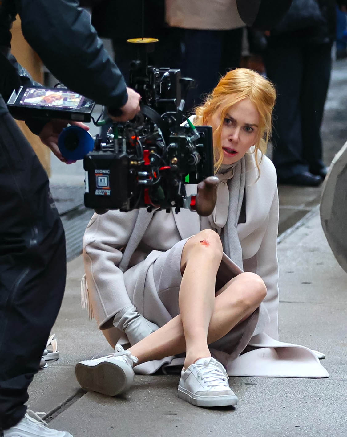 H Nicole Kidman σε γύρισμα της ταινίας 'Babygirl' στο κέντρο του Μανχάταν, στις 28 Φεβρουαρίου 2024.