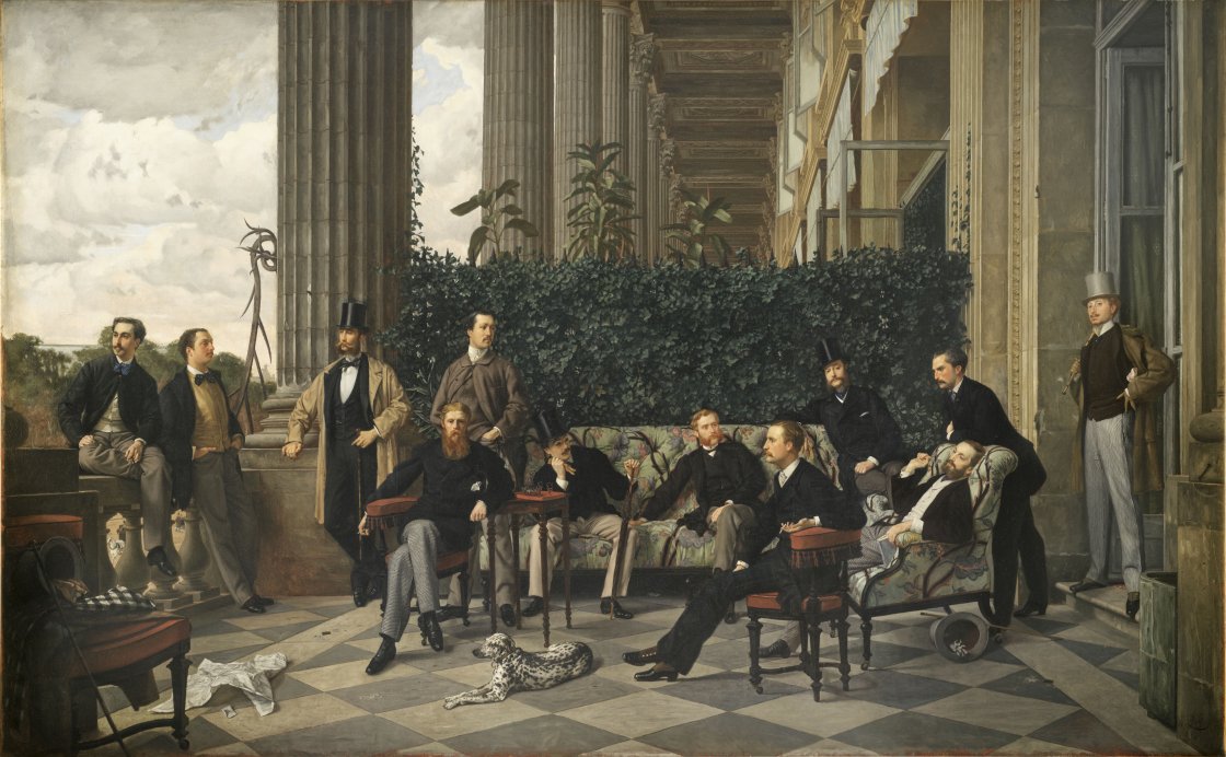 Έργο του James Tissot. Ο κύκλος της Rue Royale, 1866 - Λάδι σε καμβά, 175 × 281 εκ. Παρίσι, Musée d'Orsay