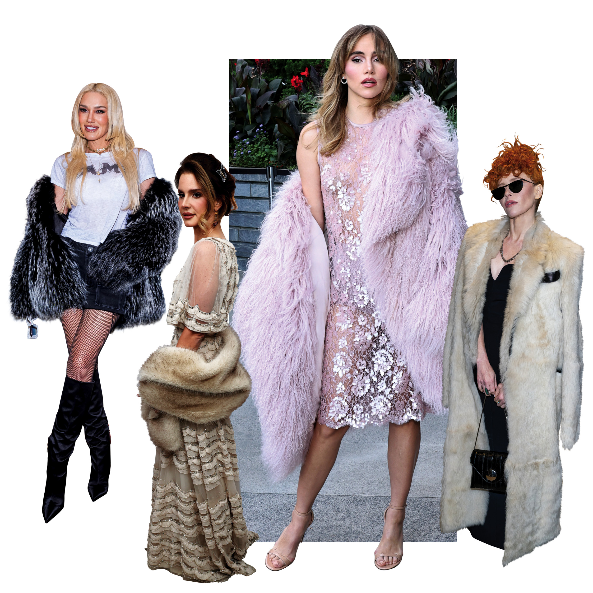 διάσημες με γούνα