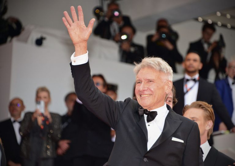 O Harrison Ford στην προβολή του «Indiana Jones και ο Δίσκος του Πεπρωμένου» στο 76ο Φεστιβάλ Κινηματογράφου των Καννών, στις 18 Μαΐου 2023
