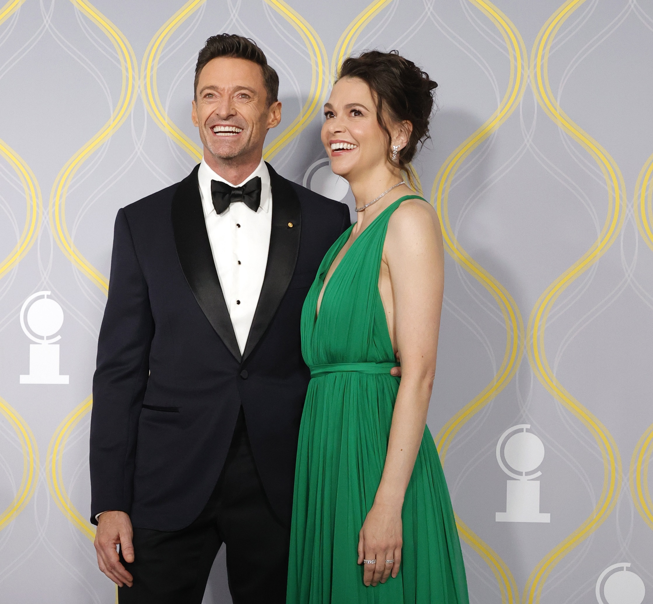 O Hugh Jackman και η Sutton Foster στα 75α Tony Awards που δοργανώνονται στο Radio City Music Hall στη Νέα Υόρκη, 12 Ιουνίου 2022