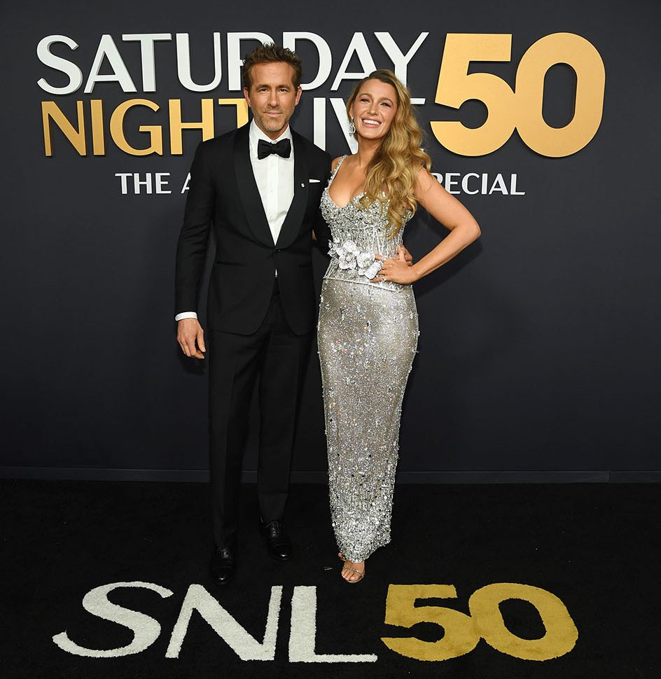 O Ryan Reynolds και η Blake Lively στις 16 Φεβρουαρίου 2025 στα SNL50.