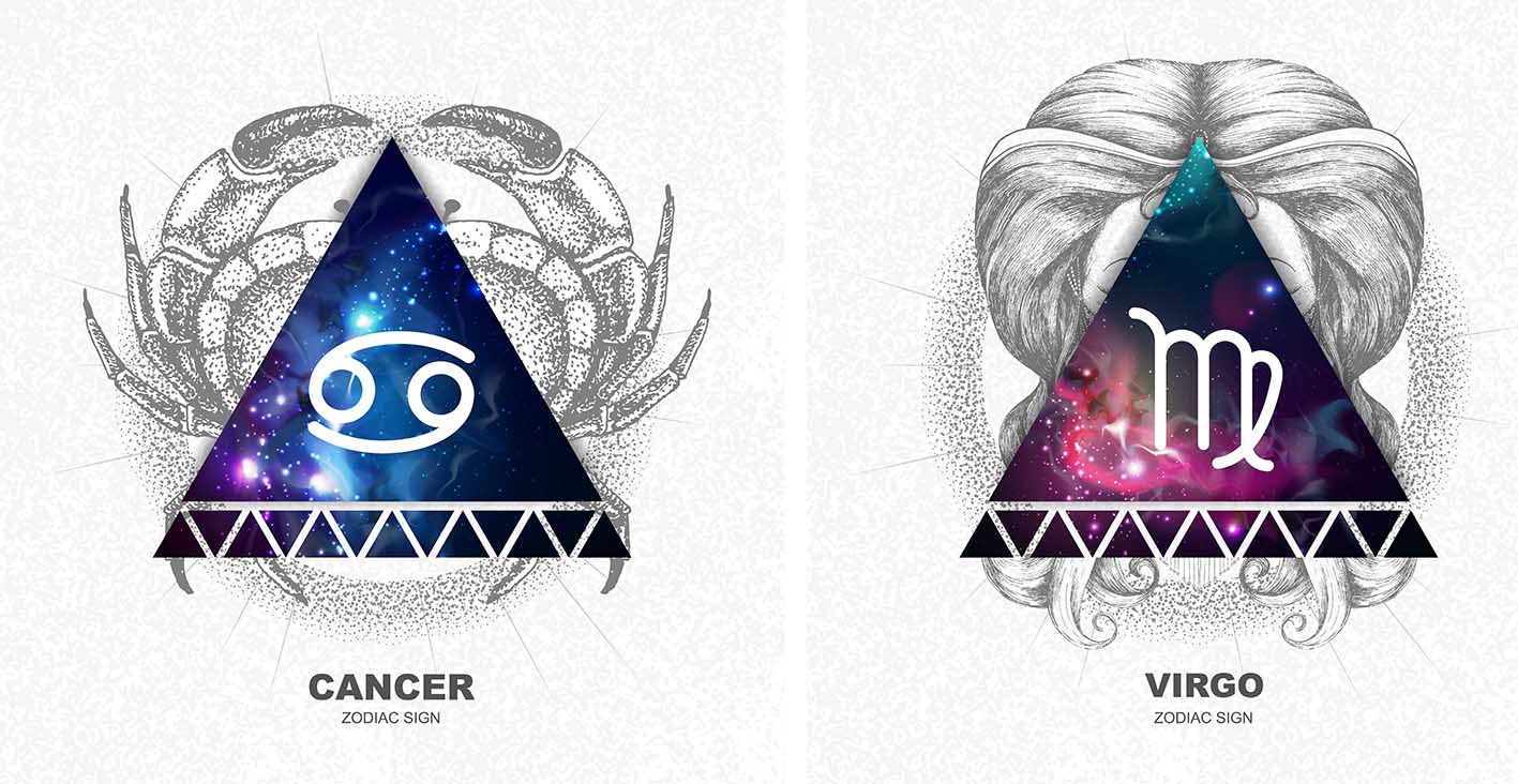 Αστρολογία τα ζώδια του Καρκίνου και της Παρθένου