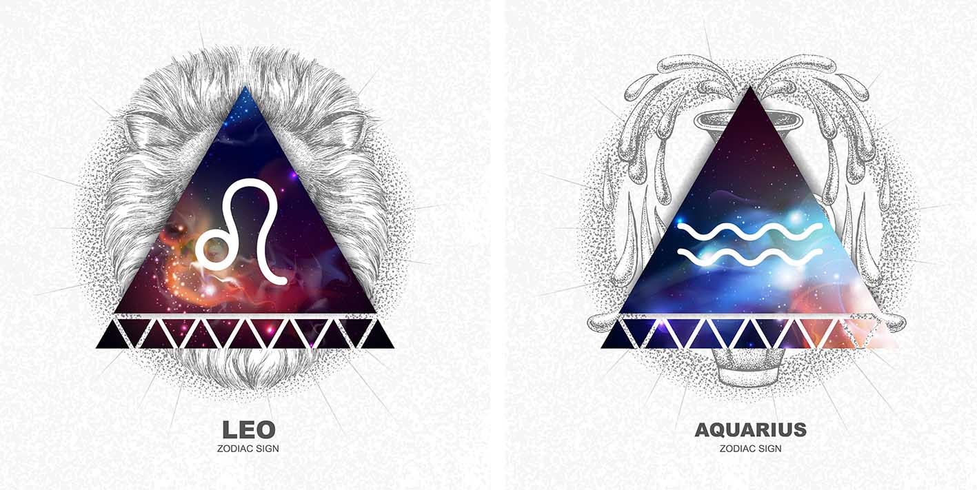 Αστρολογία τα ζώδια Λέων και Υδροχόος