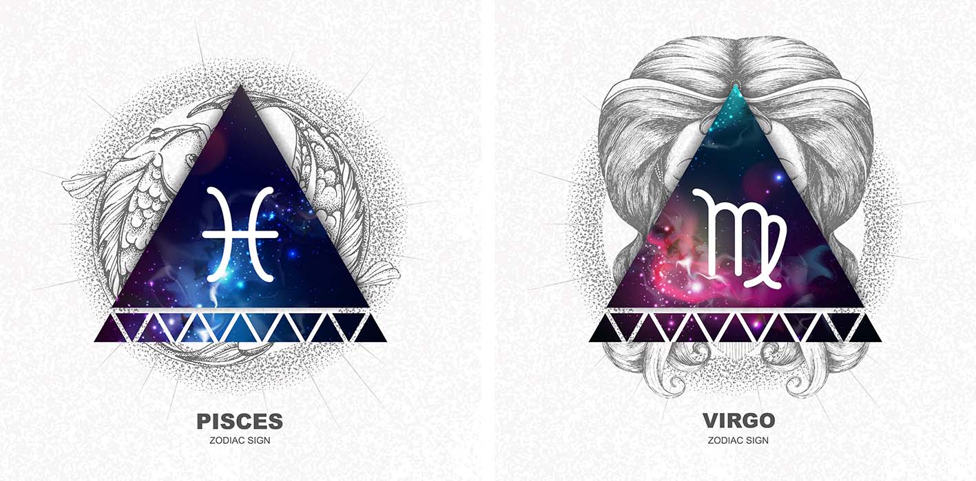 Αστρολογία τα ζώδια Iχθύες και Παρθένος