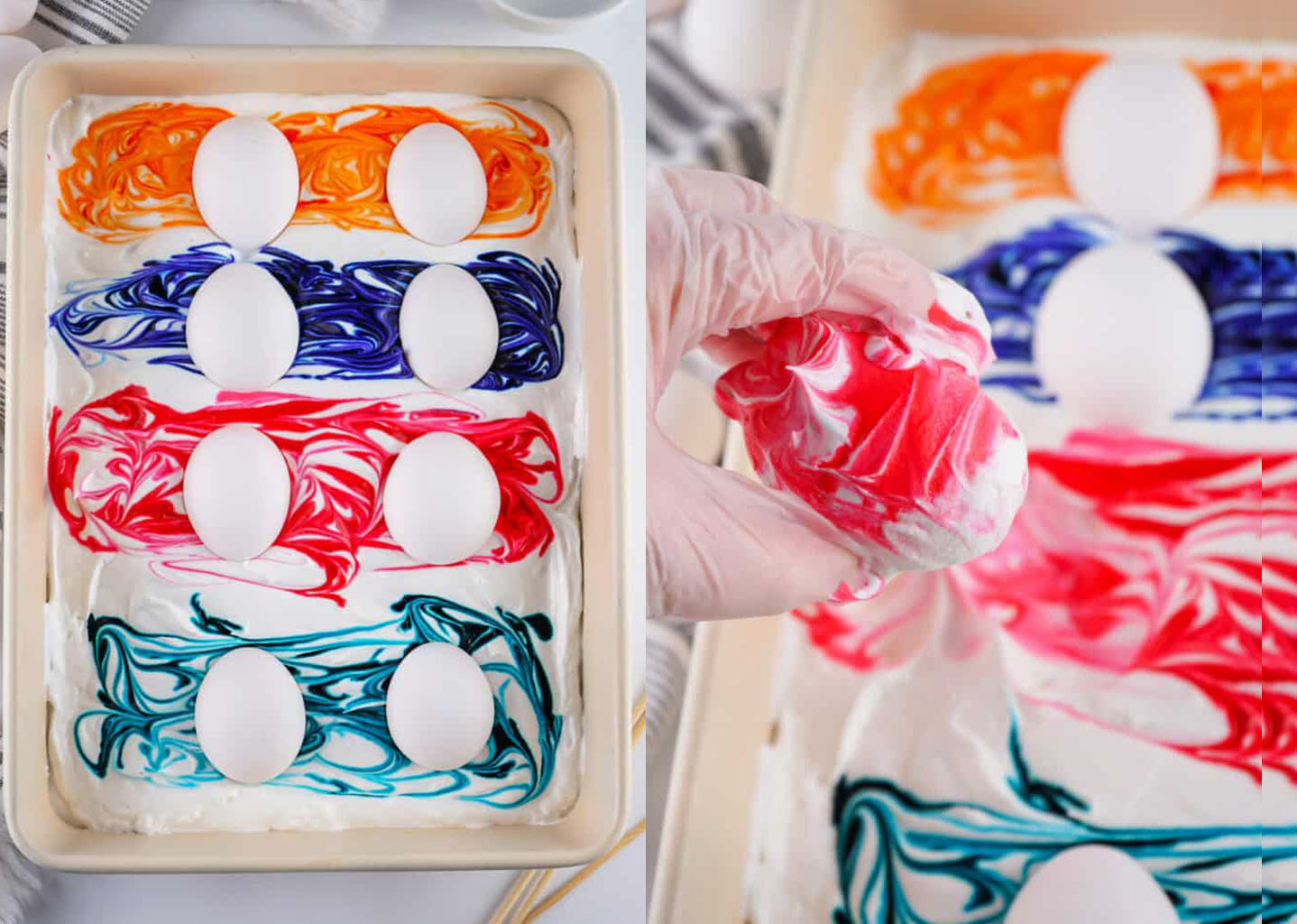 Aυγά ξίδι και χρώματα ζαχαροπλαστικής