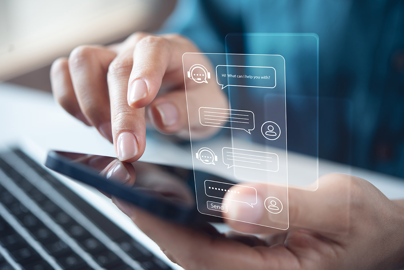 Eπικοινωνία με ΑΙ ή chatbot