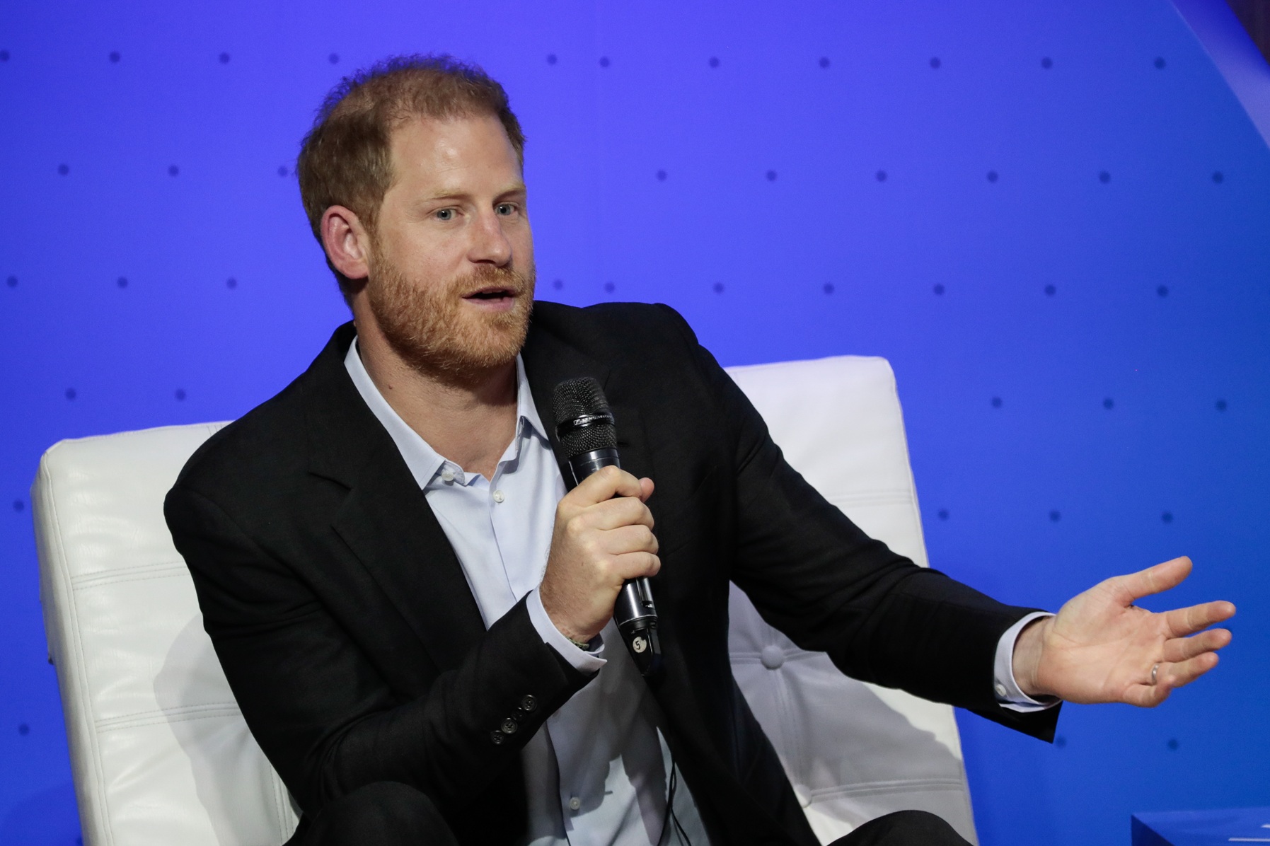 Ο πρίγκιπας Harry συμμετέχει στο φόρουμ "Responsible Digital Future" στο Πανεπιστήμιο EAN της Μπογκοτά, στις 15 Αυγούστου 2024.