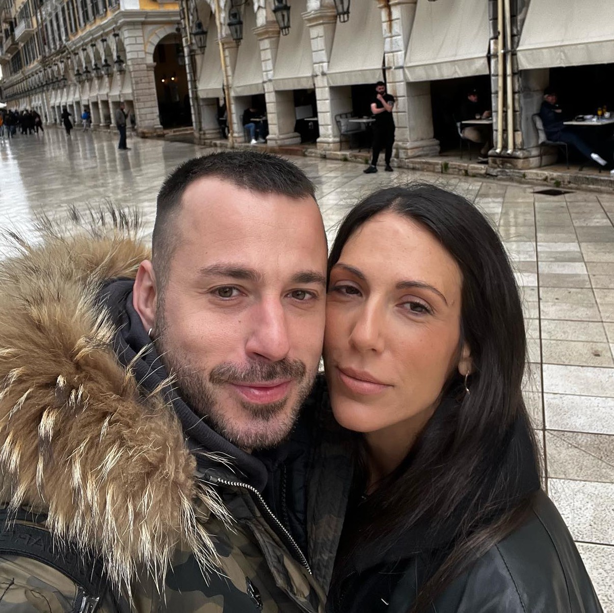 Η Ανθή Βούλγαρη με τον σύζυγό της Κώστα Κωνσταντινίδη