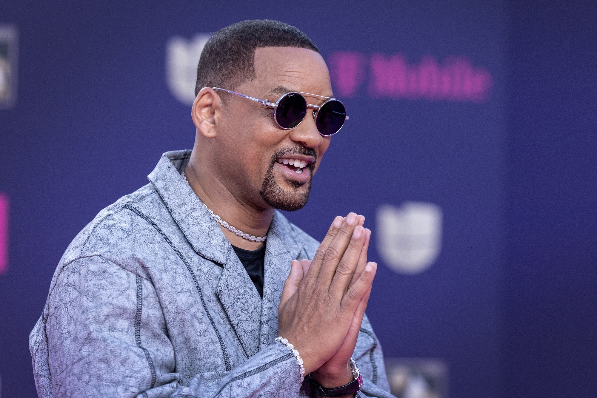 O Will Smith στο κόκκινο χαλί για την τελετή απονομής των Premio Lo Nuestro 2025 στο Μαϊάμι, 20 Φεβρουαρίου 2025