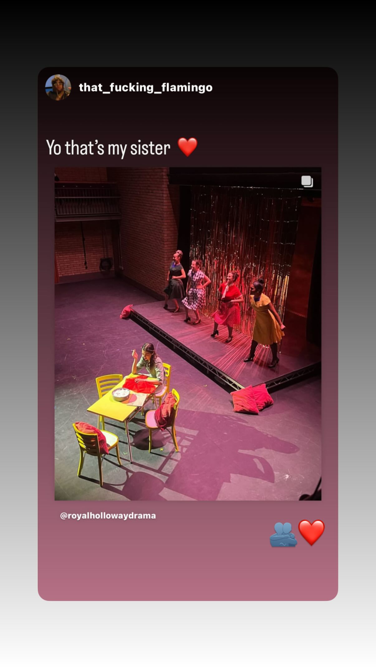 Η Μελίνα Νικολαΐδη σε θεατρική παράσταση