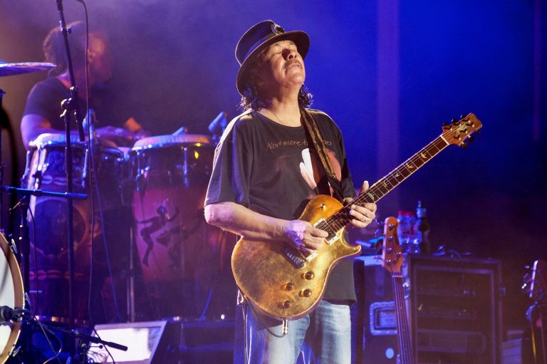 O Carlos Santana στο Peraladas Festival στο Castell Platja D´Aro της Χιρόνα, 11 Aυγούστου 2018.