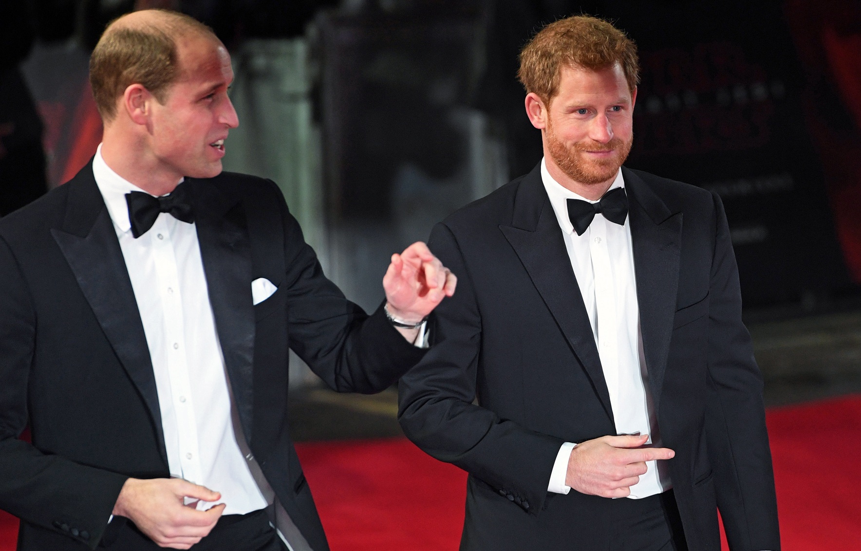 Ο πρίγκιπας William και ο πρίγκιπας Harry φθάνουν στην πρεμιέρα του "Star Wars: The Last Jedi" που έγινε στο Royal Albert Hall στο Λονδίνο, 12 Δεκεμβρίου 2017