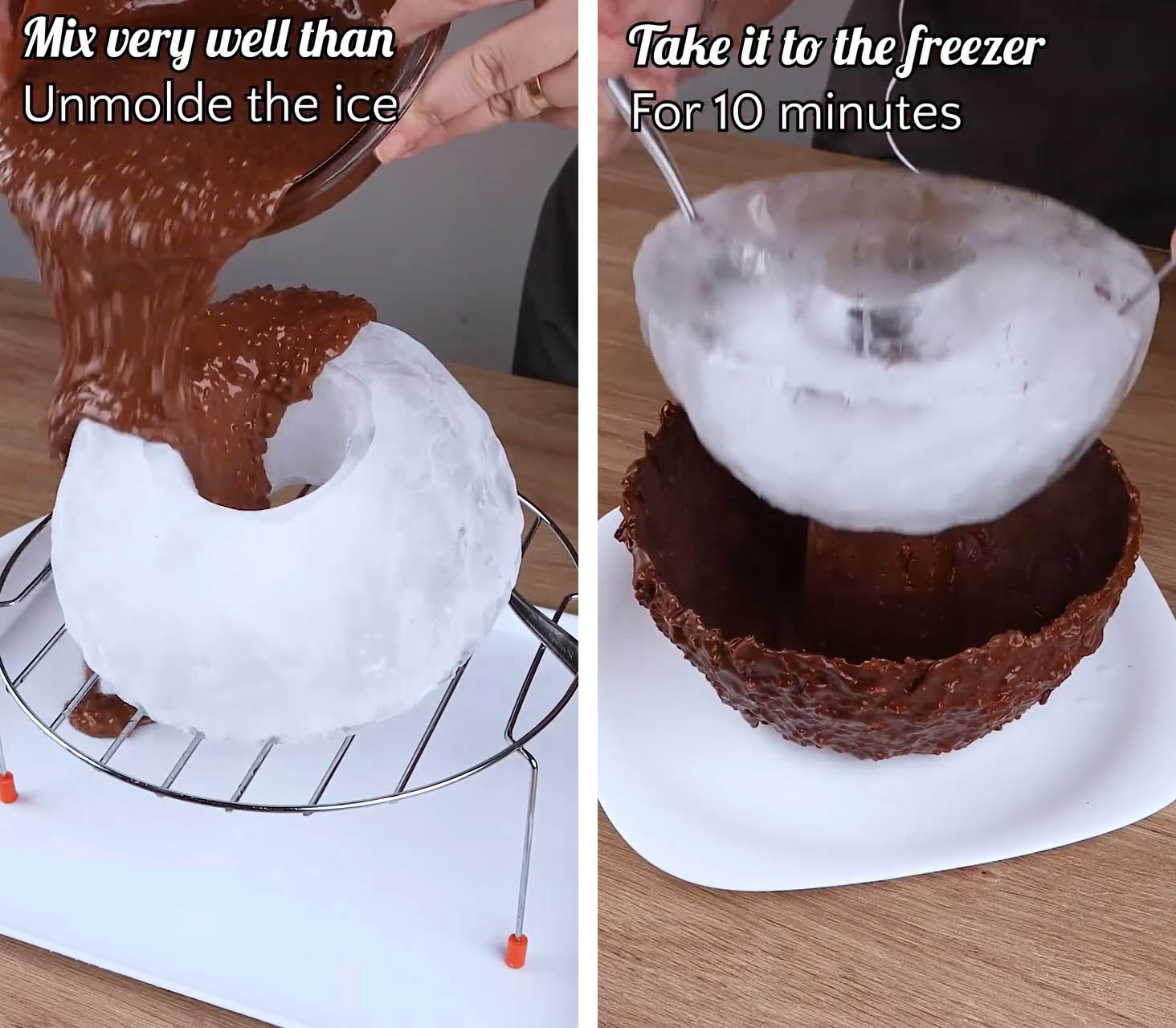 Kέικ σοκολάτας με καραμέλα και φιστίκια βήμα βήμα