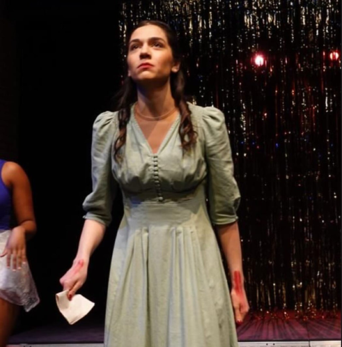 Η Μελίνα Νικολαΐδη σε θεατρική παράσταση