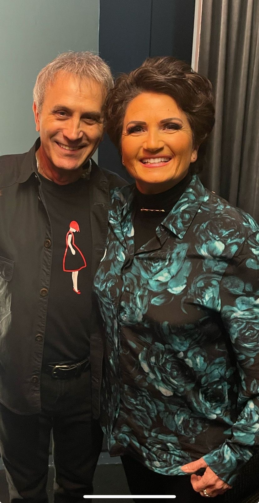 Η Άλκηστις Πρωτοψάλτη με τον Γιώργο Νταλάρα