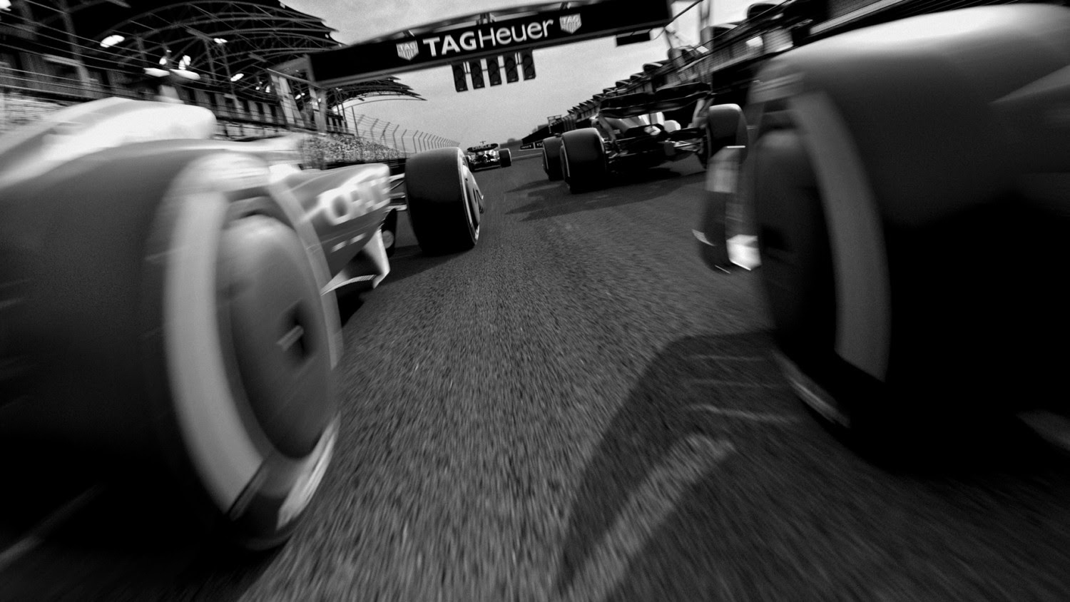 Πίστα της F1-ρόδες αγωνιστικών αυτοκινήτων