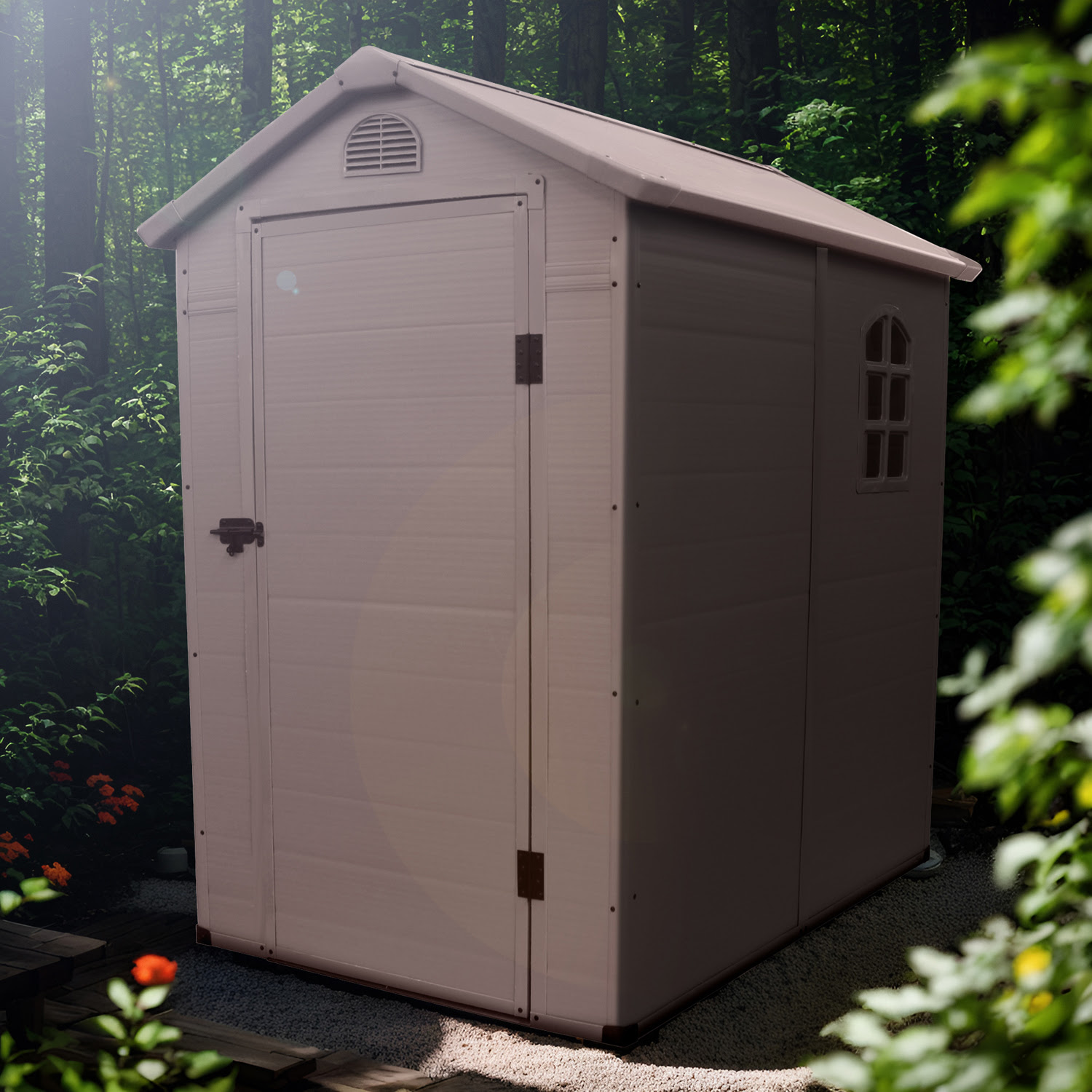 Αποθηκευτικό σπιτάκι κήπου 134x204x192 εκ. καφέ