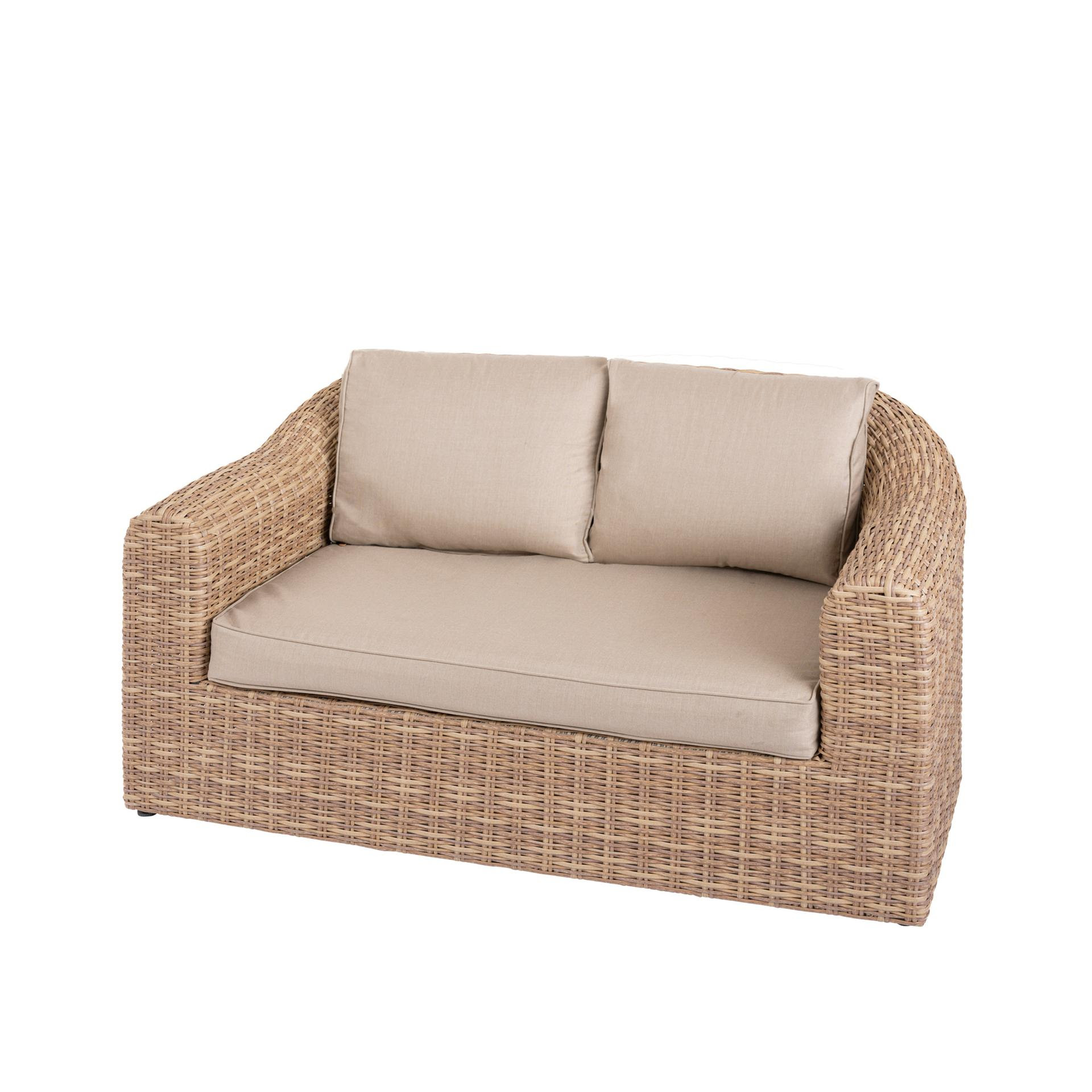 Καναπές κήπου 2 θέσεων Moorea μπεζ.