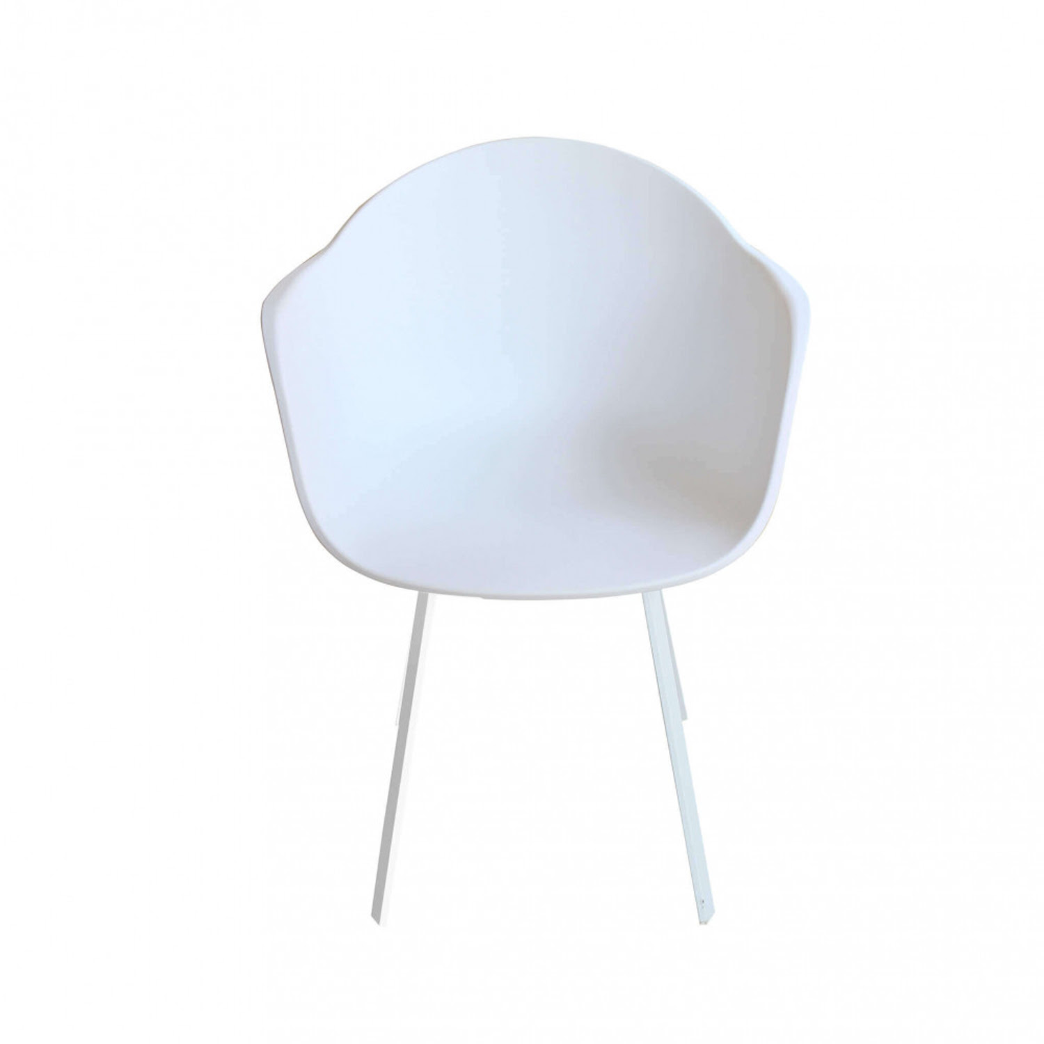 Καρέκλα κήπου και εσωτερικού χώρου λευκή.