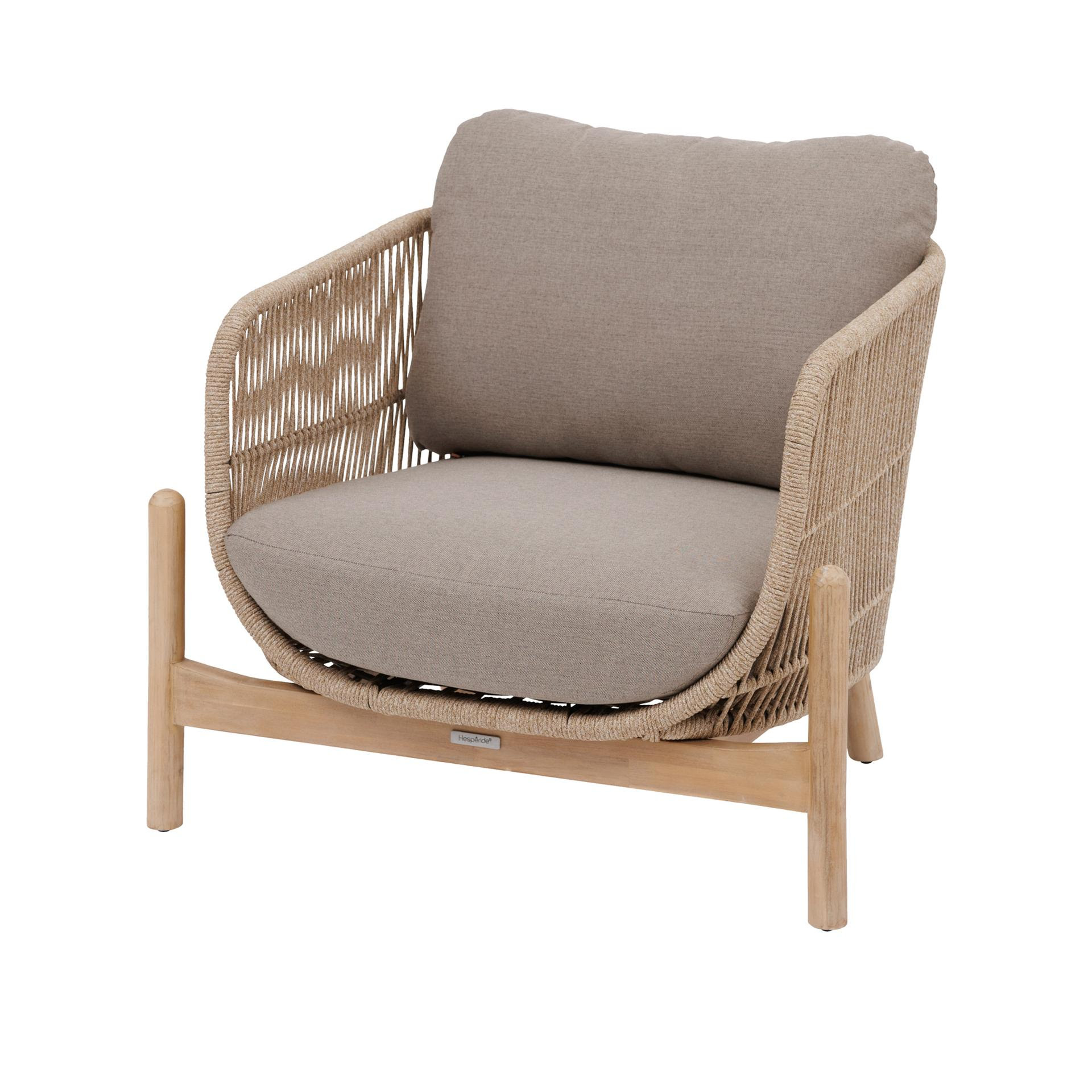 Πολυθρόνα κήπου από ακακία με μαξιλάρια Deona