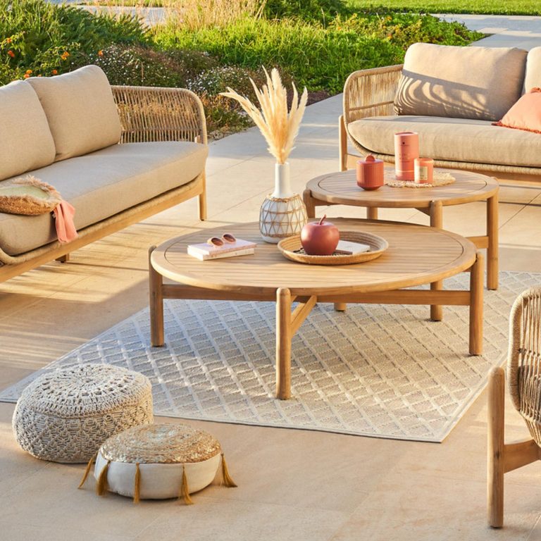 Τραπεζάκι σαλονιού εξωτερικού χώρου 80 εκ. από ακακία Deona