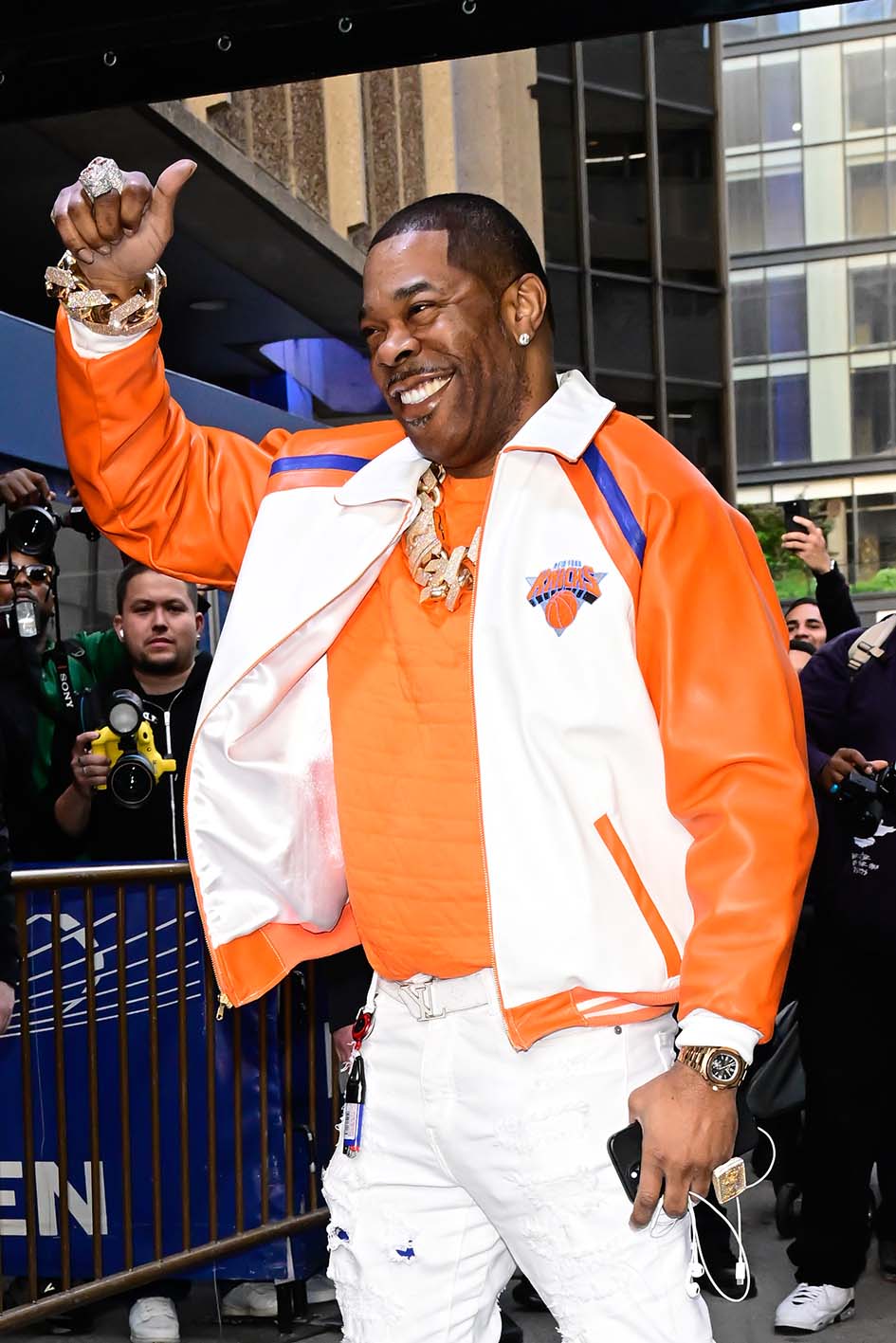 O Busta Rhymes στη Νέα Υόρκη, στην πλατεία Madison Square Garden στις 12 Μαΐου 2025.