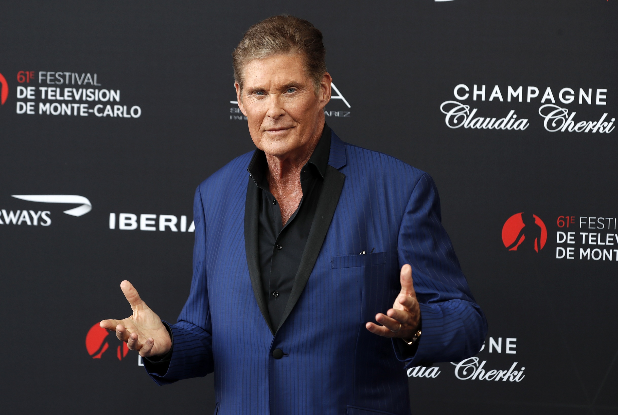 O David Hasselhoff στην τελετή έναρξης του 61ου Φεστιβάλ Τηλεόρασης Μόντε Κάρλο στο Μονακό, 17 Ιουνίου 2022