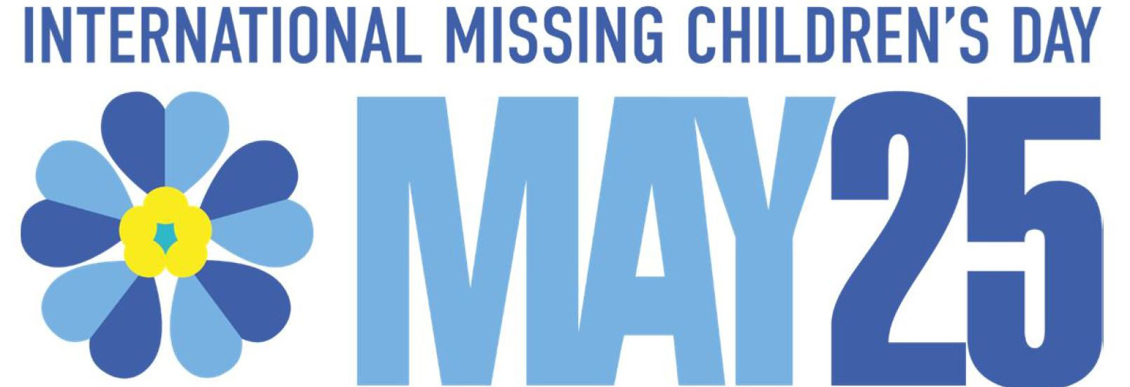 Το λογότυπο για τη Διεθνή Ημέρα Εξαφανισμένων Παιδιών που γιορτάζεται τον Μάιο μήνα στις 25