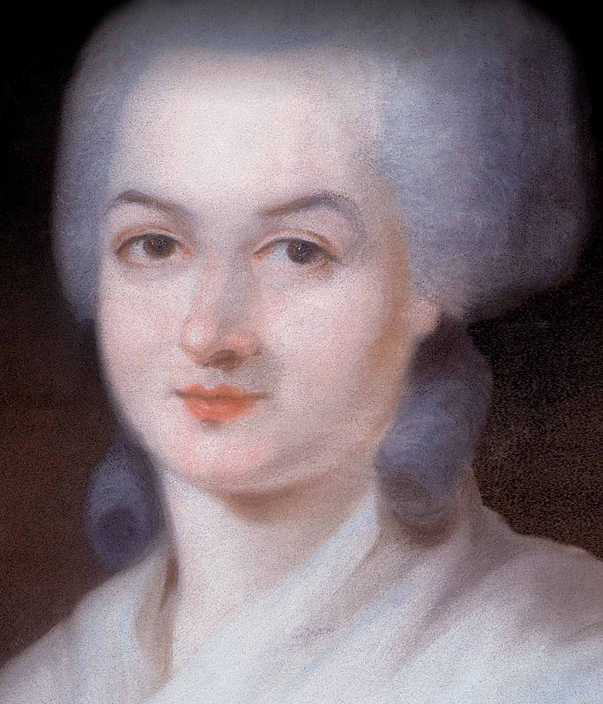 Πορτρέτο της Olympe de Gouges (Λεπτομέρεια του έργου), Τέλη 18ου αιώνα. Ιδιωτική Συλλογή. Καλλιτέχνης: Kucharski, Alexandre (1741-1819).