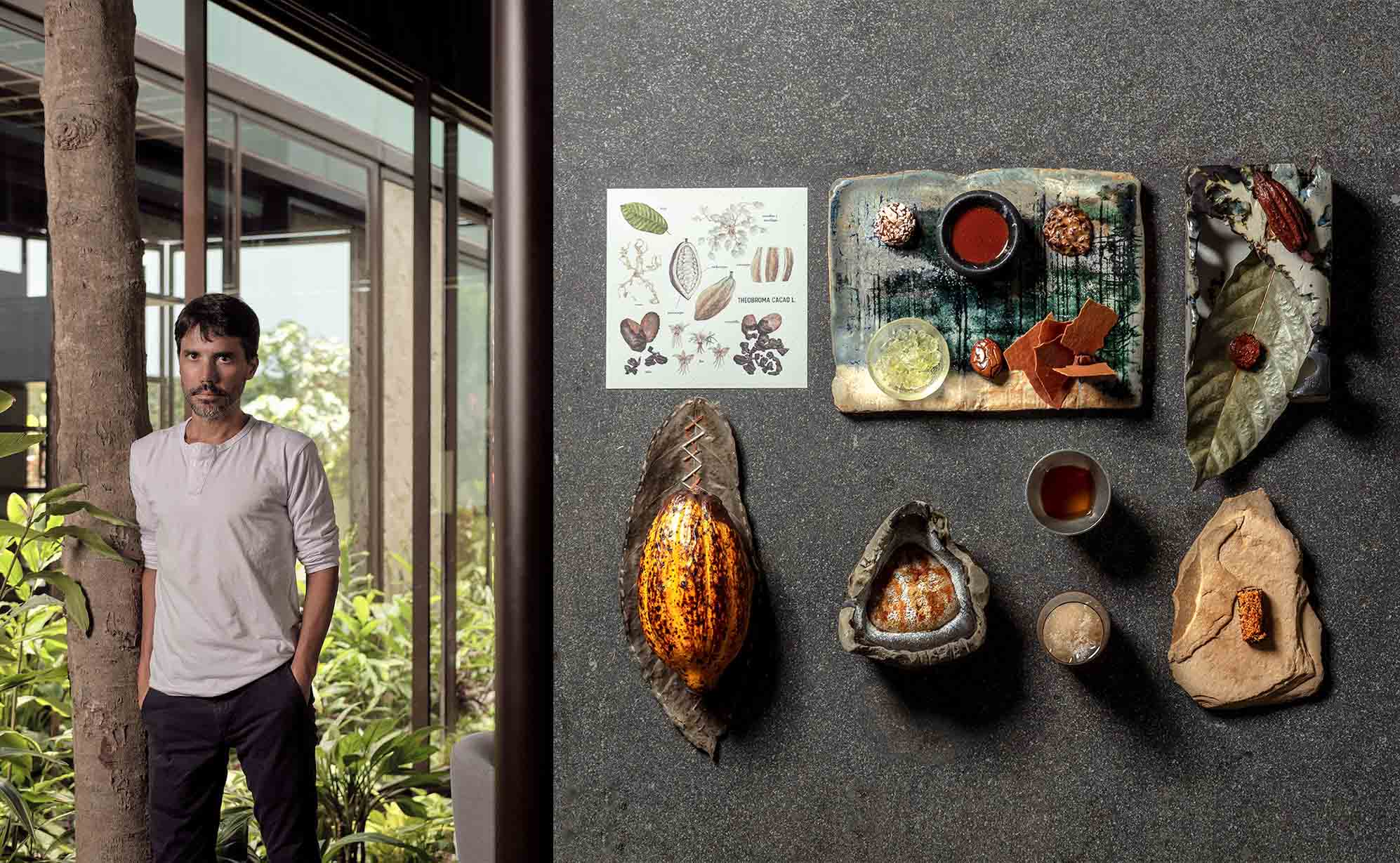 Ο chef Virgilio Martinez με πιάτο του στο Central