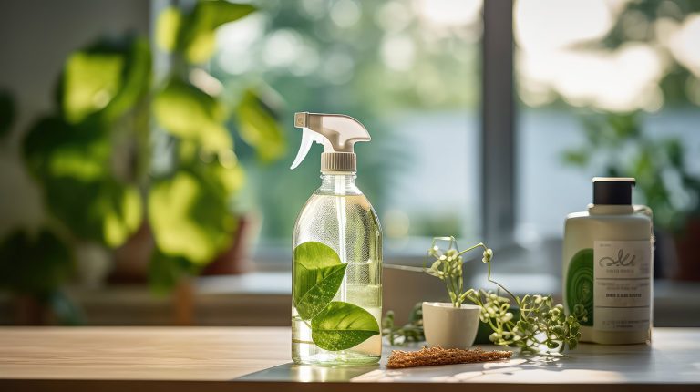 Μπουκάλι με σπρέι καθαριστικό ή μυρωδικό που το φτιάξαμε εμείς. DYI