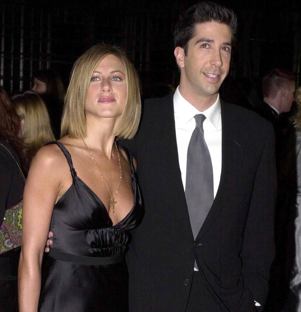 H Jennifer Aniston και o David Schwimmer φθάνουν στα 27α People's Choice Awards, στις 7 Ιανουαρίου 2001 στην Πασαντένα