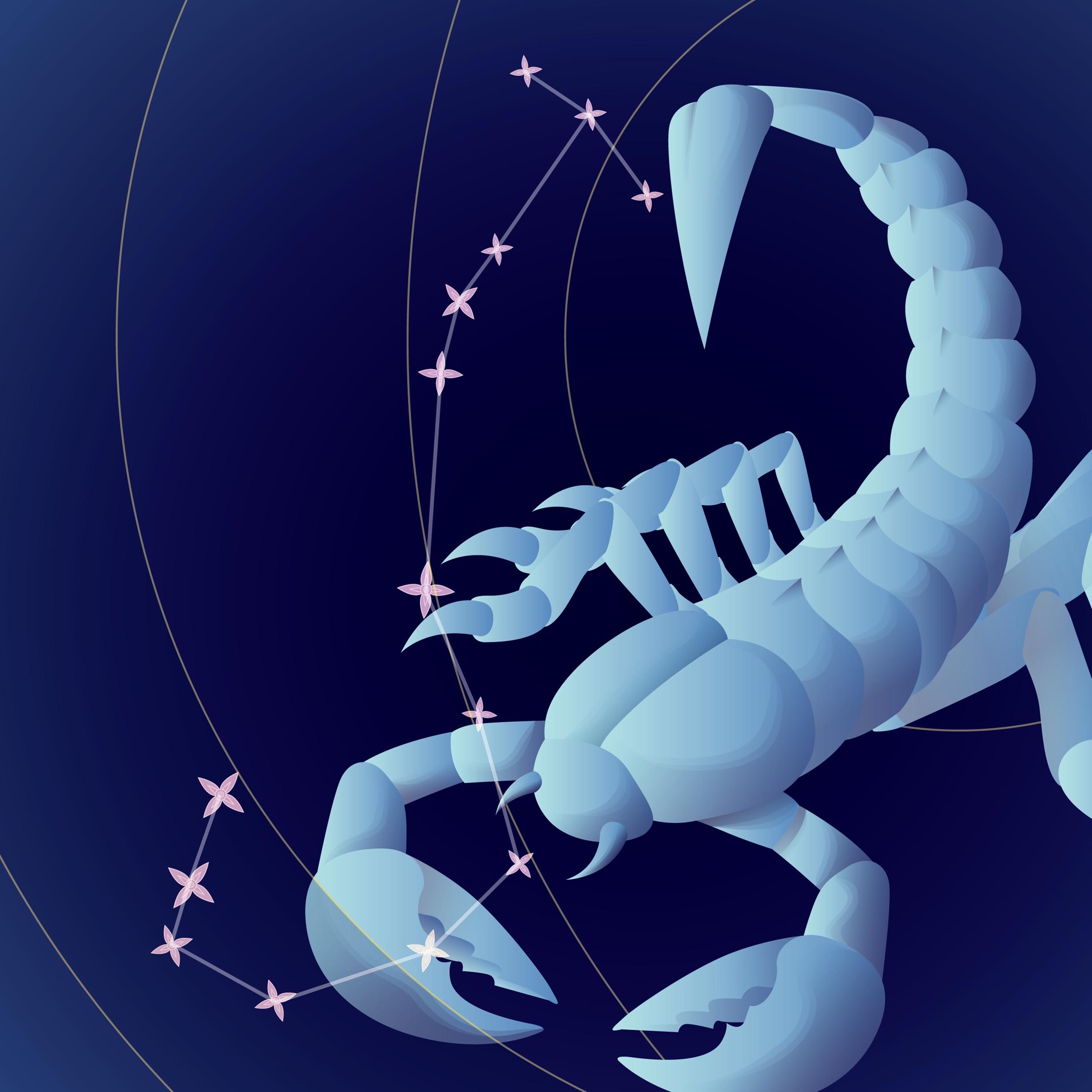 Αστρολογικές προβλέψεις σε σκίτσο για το ζώδιο του Σκορπιού