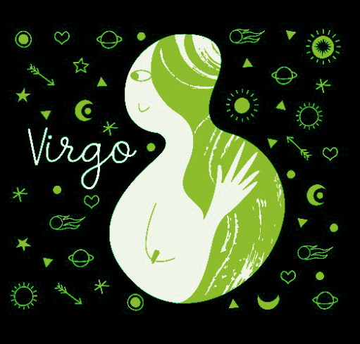 Ζωδιακές προβλέψεις. Το ζώδιο της Παρθένου απεικόνιση σε σκίτσο