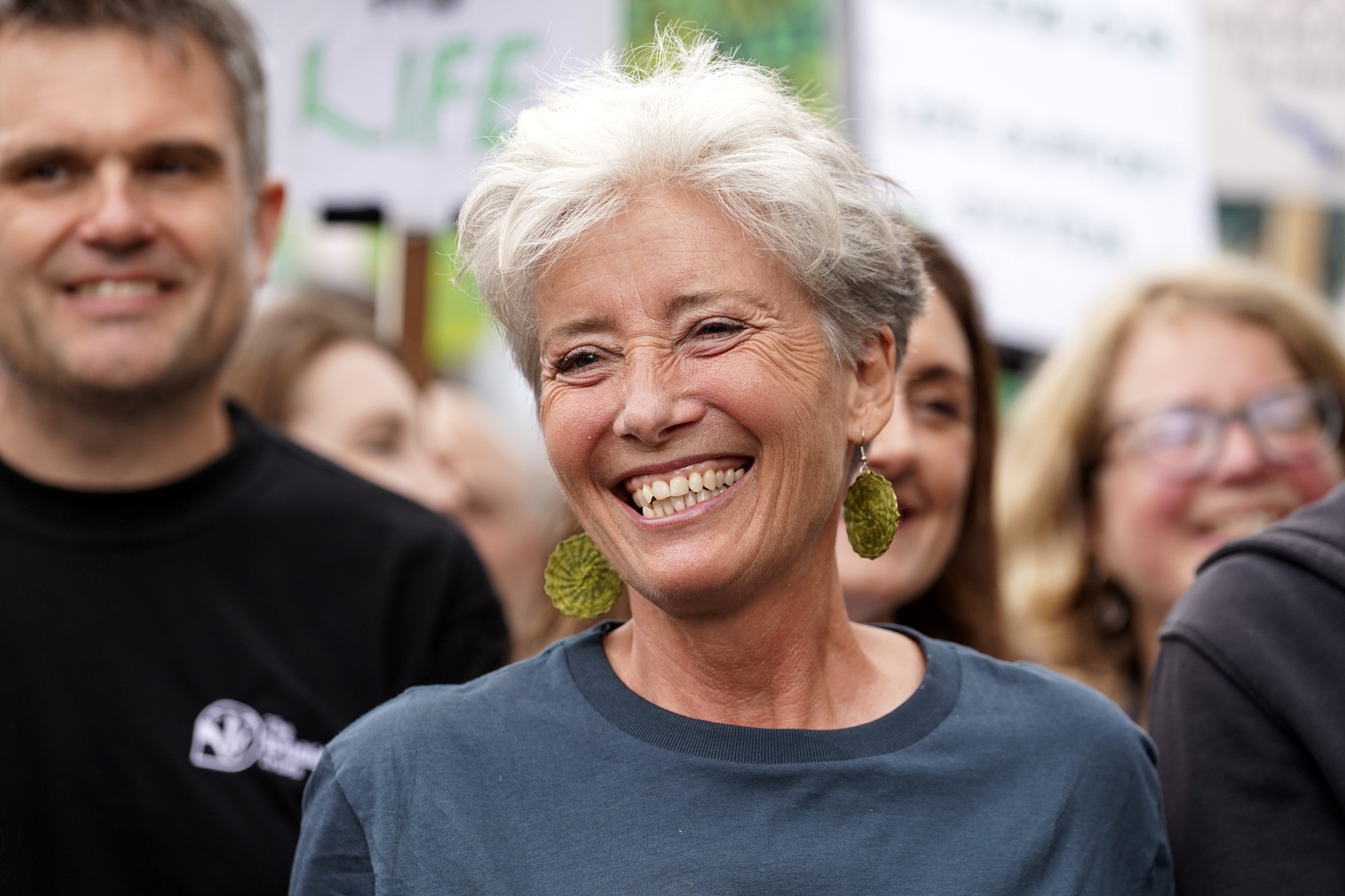 O Emma Thompson συμμετέχει στην πορεία "Restore Nature Now" στο Λονδίνο, 22 Ιουνίου 2024